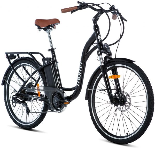 bicicleta eléctrica marca moma Aluminio